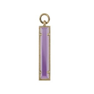 Kendra Scott - Amethyst Charm in Vintage Gold